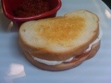 Grilled Mozzarella & Pepperoni Sandwich