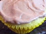 Lemon Cupcakes & Blackberry Icing