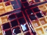 Lemon Ricotta Waffles & Blackberry Syrup