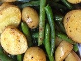 Roasted Fingerling Potatoes & Green Beans
