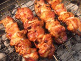 Spicy Bacon Wrapped Chicken Skewers