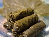 Grape Leaves Stuffed with Rice and Ground Beef (Mahshi Wara’ Enab)