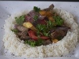 Beef tenderloin stir-fry