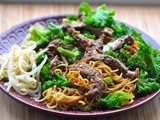 Colourful beef stir-fry