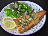 Sole with butter sauce and lemon
