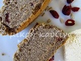 Ψωμί χωρίς γλουτένη με ηλιόσπορους και κράνμπερις - Gluten free bread with cranberries and sunflower seeds