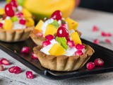 Cream & Fruit Tarts Recipe | Party Desserts