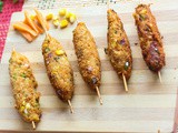 Crispy Cheese Corn Kebab Recipe