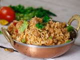 Soyabean Chunk Peas Pulao For Lunch & Dinner