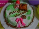 Chocolate Banana Cake with Marshmallow Fondant (Christmas Special)
