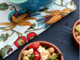 Harissa Marinated Chickpea Salad with Lemon and Feta