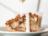 Bread Pudding Tart with Brown Sugar Crumble (low fat & whole wheat)