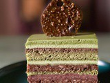 Matcha Opera Cake