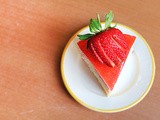 Strawberry Mirror Cake (Not fat added!)