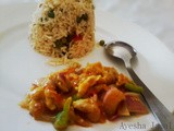 Chicken Jalfrezi With Fried Rice