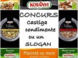 Concurs - Castiga un pachet de condimente cu un slogan