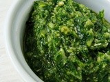 Pesto verde cu leurda si seminte de pin