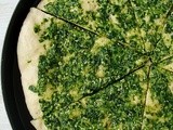 Pizza cu leurda de pesto