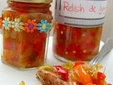 Relish de ardei si gogosari - Red and green pepper relish