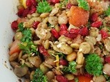 Salata de linte cu za'atar,lamaie,ulei de masline si dracila