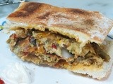 Ciabatta Breakfast Sandwich with Mexican Style Omelette