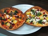 Pita Bread Greek Pizzas