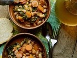 Pasulj sa kobasicom i lisnatim keljom – Beans with sausage and kale