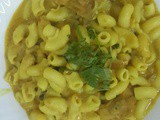 Bhatkally style Macaroni with coconut milk recipe