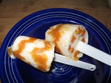 Sweet Potato Swirl Frozen Yogurt Pops