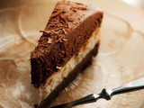 Μπράουνι Cheesecake με Μους Σοκολάτας - Βrownie Cheesecake with Chocolate Mousse