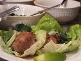 South Beach Diet Thai Style Turkey Meatball Lettuce Wraps