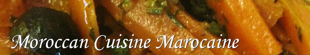 Very Good Recipes - Moroccan Cuisine Marocaine