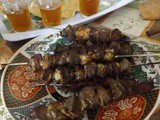 Boolfaf or Melfoof or Kwaa, Moroccan Grilled Liver Kebabs-Boulfaf l'3id l'kbir