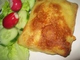 Moroccan Massaman or Msemen Stuffed with Cheese / Massamen ou Msemen Marocain Farci au Fromage