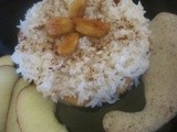 Moroccan Seffa made of Steamed Rice / Seffa ou Saffa Marocaine à base de riz cuit à la vapeur