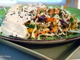 Asian Cabbage Salad with Poached Chicken