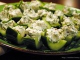 Bacon! Cucumber, Goat Cheese and Bacon Appetizers