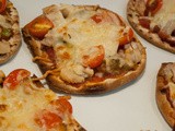 Chicken and Parmesan Flatbread Pizzas