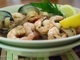 Clam, Shrimp and Mushroom Sauté with Lemon and Herbs