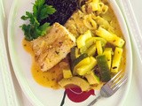 Cod Filets in a Sweet Rosemary Orange Sauce