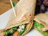 Easy Breakfast Wrap with Eggs, Kale and Feta Cheese