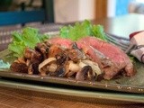 Flank Steak with Roasted Mushrooms and Onions