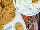 Healthy Holiday Appetizer – Cheese Dip with Cranberry, Walnuts and r.w. Garcia Crackers Giveaway