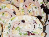 Holiday Turkey Pinwheel Appetizers with Goat Cheese and Apples