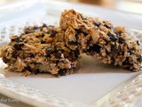 Homemade Granola Bars with Almonds, Dried Fruit and Dark Chocolate Chips