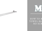 How To Remove Towel Bar With No Screws