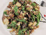 Mediterranean Asparagus and Quinoa Salad with Artichokes, Avocado and Feta