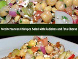 Mediterranean Chickpea Salad with Radishes and Feta Cheese