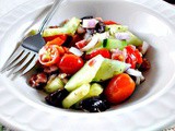 Mediterranean Crunchy Cucumber and Bell Pepper Salad