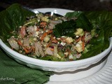 Mediterranean Inspired Chopped Salad with Shrimp and Feta Cheese